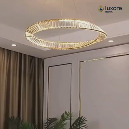 Crystal Zenith Ring Chandelier